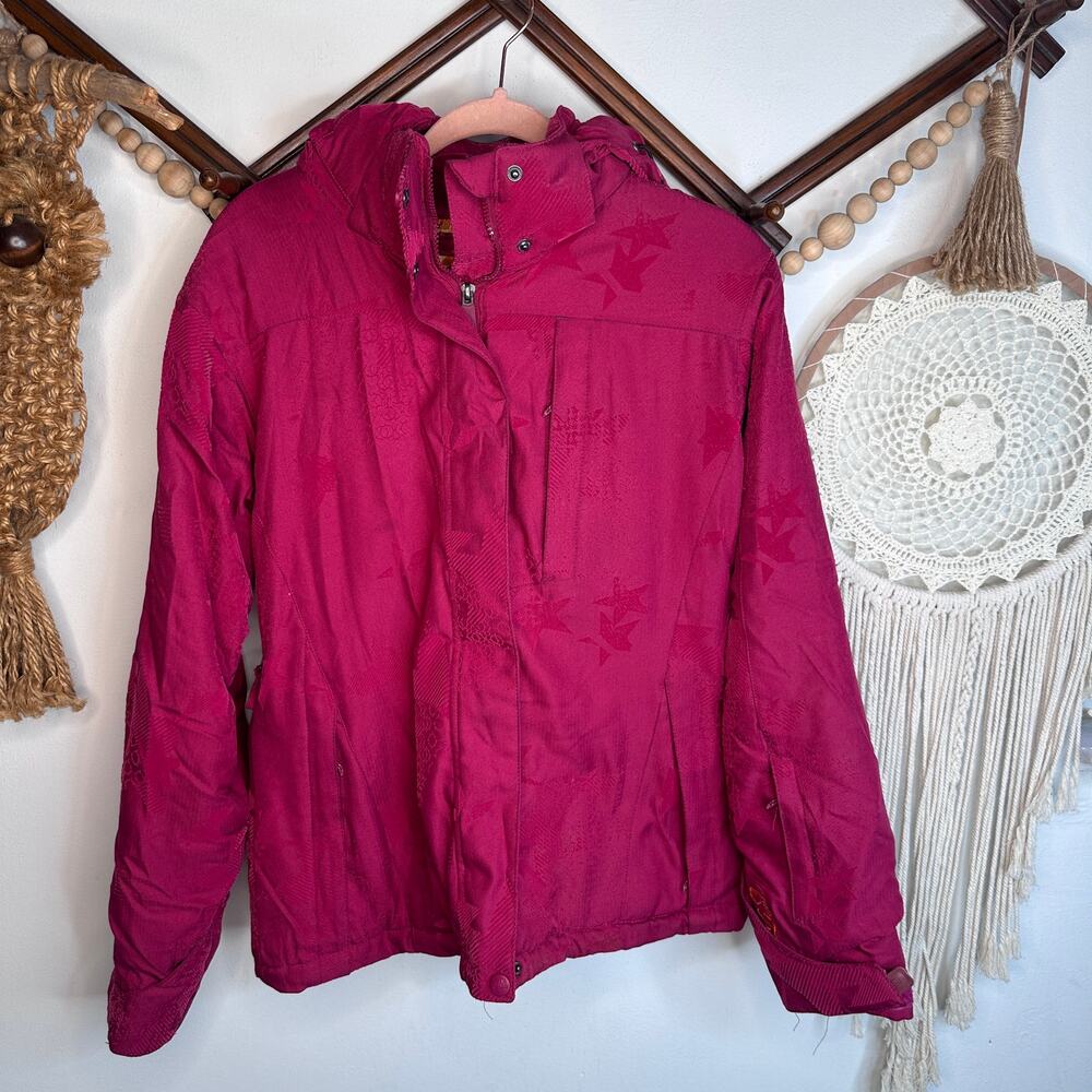 Liquid Freerider Pink Star Print Snowboard Ski Jacket
